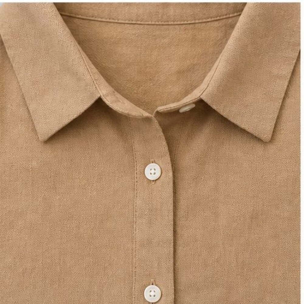 Camel Peplum Top - Picture 4 of 6